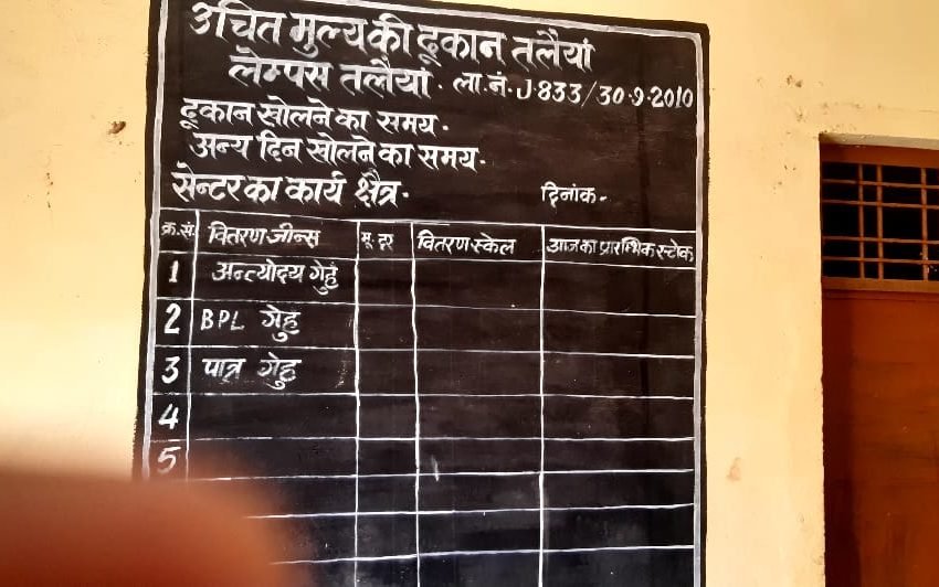  ग्राम पंचायत तलैया राशन डीलर निलंबित